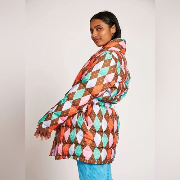 New Rachel Antonoff Toni Belted Puffer
Multicolor Size Small - Picture 4 of 10